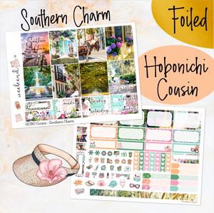 Southern Charm - FOIL weekly kit Hobonichi Cousin A5 personal planner