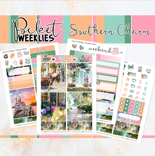 Southern Charm - POCKET Mini Weekly Kit Planner stickers