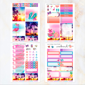 Sunset in Paradise - POCKET Mini Weekly Kit Planner stickers