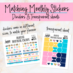 Holiday stickers w/ Icons planner calendar (S-115-2) – Jump To It Designs