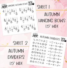 Load image into Gallery viewer, Foil Theme Collection • AUTUMN • Washi, Swags, Tabs, Deco (F-209)