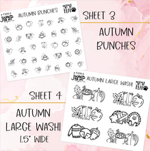 Load image into Gallery viewer, Foil Theme Collection • AUTUMN • Washi, Swags, Tabs, Deco (F-209)