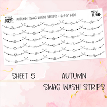 Load image into Gallery viewer, Foil Theme Collection • AUTUMN • Washi, Swags, Tabs, Deco (F-209)