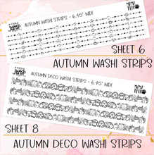 Load image into Gallery viewer, Foil Theme Collection • AUTUMN • Washi, Swags, Tabs, Deco (F-209)