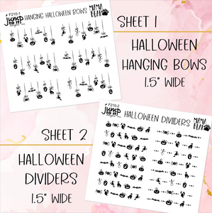 Foil Theme Collection • HALLOWEEN • Washi, Swags, Tabs, Deco (F-210)