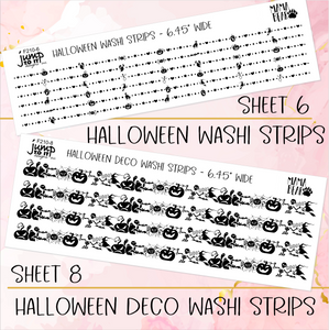 Foil Theme Collection • HALLOWEEN • Washi, Swags, Tabs, Deco (F-210)