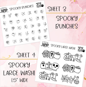 Foil Theme Collection • SPOOKY Halloween • Washi, Swags, Tabs, Deco (F-211)