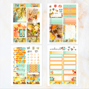 Autumn Daze - POCKET Mini Weekly Kit Planner stickers