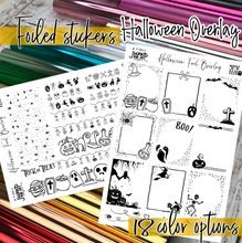 Load image into Gallery viewer, Foil - Halloween Overlay stickers set   (F-200-2)