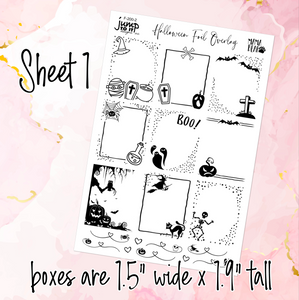 Foil - Halloween Overlay stickers set   (F-200-2)