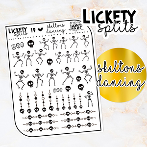Foil - Lickety Splits - SKELTONS Dancing   (F-163-19)