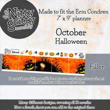 Load image into Gallery viewer, October Halloween - The Nitty Gritty Monthly - Erin Condren Vertical Horizontal