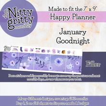 Load image into Gallery viewer, January Goodnight - The Nitty Gritty Monthly - Happy Planner Classic