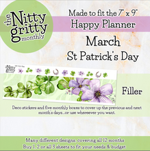 Load image into Gallery viewer, March St Patrick&#39;s Day - The Nitty Gritty Monthly - Happy Planner Classic