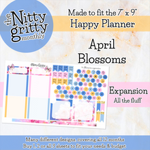 Load image into Gallery viewer, April Blossoms - The Nitty Gritty Monthly - Happy Planner Classic