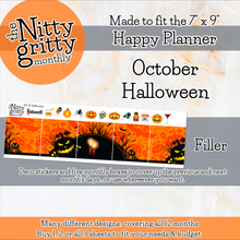 Load image into Gallery viewer, October Halloween - The Nitty Gritty Monthly - Happy Planner Classic