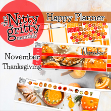 Load image into Gallery viewer, November Thanksgiving - The Nitty Gritty Monthly - Happy Planner Classic