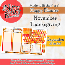 Load image into Gallery viewer, November Thanksgiving - The Nitty Gritty Monthly - Happy Planner Classic