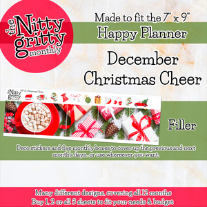 December Christmas Cheer - The Nitty Gritty Monthly - Happy Planner Classic