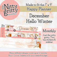 Load image into Gallery viewer, December Hello Winter - The Nitty Gritty Monthly - Happy Planner Classic