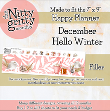 Load image into Gallery viewer, December Hello Winter - The Nitty Gritty Monthly - Happy Planner Classic