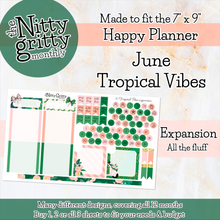 Load image into Gallery viewer, June Tropical Vibes - The Nitty Gritty Monthly - Happy Planner Classic