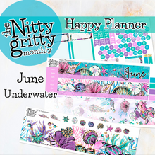 Load image into Gallery viewer, June Underwater - The Nitty Gritty Monthly - Happy Planner Classic