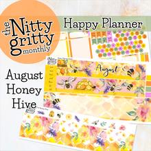 Load image into Gallery viewer, August Honey Hive - The Nitty Gritty Monthly - Happy Planner Classic