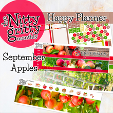 Load image into Gallery viewer, September Apples - The Nitty Gritty Monthly - Happy Planner Classic
