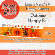Load image into Gallery viewer, October Happy Fall - The Nitty Gritty Monthly - Happy Planner Classic