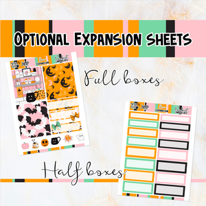 Boo Halloween - POCKET Mini Weekly Kit Planner stickers