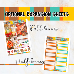 Cozy Fall Day - POCKET Mini Weekly Kit Planner stickers