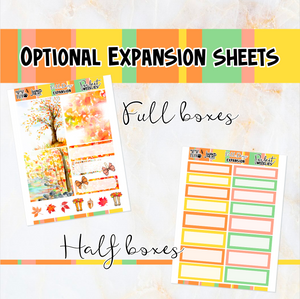 Fall Days - POCKET Mini Weekly Kit Planner stickers