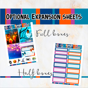 Fright Night Halloween - POCKET Mini Weekly Kit Planner stickers