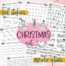 Load image into Gallery viewer, Foil Theme Collection • CHRISTMAS • Washi, Swags, Tabs, Deco (F-212)