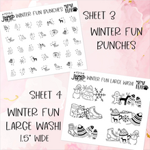 Load image into Gallery viewer, Foil Theme Collection • WINTER FUN • Washi, Swags, Tabs, Deco (F-213)