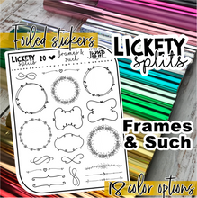 Load image into Gallery viewer, Foil - Lickety Splits - FRAMES &amp; SUCH    (F-163-20)
