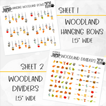 Load image into Gallery viewer, WOODLAND • Sticker Theme Collection • Washi, Swags, Tabs, Deco (T-202)