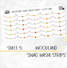 Load image into Gallery viewer, WOODLAND • Sticker Theme Collection • Washi, Swags, Tabs, Deco (T-202)