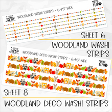 Load image into Gallery viewer, WOODLAND • Sticker Theme Collection • Washi, Swags, Tabs, Deco (T-202)