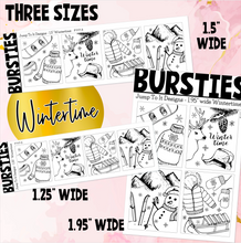 Load image into Gallery viewer, Foil - BURSTIES - Winter/Christmas stickers (F-117+)