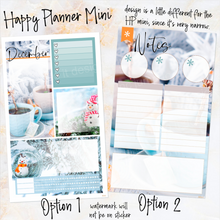 Load image into Gallery viewer, December Winter Bliss Notes monthly sticker - Erin Condren Vertical Horizontal 7&quot;x9&quot;, Happy Planner Classic, Mini &amp; Big