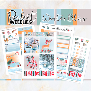 Winter Bliss - POCKET Mini Weekly Kit Planner stickers