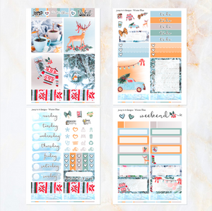 Winter Bliss - POCKET Mini Weekly Kit Planner stickers