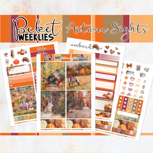 Load image into Gallery viewer, Autumn Sights - POCKET Mini Weekly Kit Planner stickers