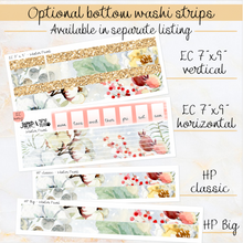 Load image into Gallery viewer, Winter Pearl - weekly kit Erin Condren Vertical Horizontal, Happy Planner Classic, Mini &amp; Big &amp; Hobonichi Cousin