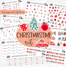 Load image into Gallery viewer, CHRISTMASTIME • Sticker Theme Collection • Washi, Swags, Tabs, Deco (T-206)