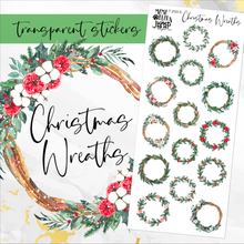 Load image into Gallery viewer, Holiday Christmas Wreath sheet - planner stickers          (T-250-5)
