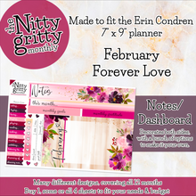 Load image into Gallery viewer, February Forever Love - The Nitty Gritty Monthly - Erin Condren Vertical Horizontal