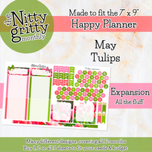 Load image into Gallery viewer, May Tulips - The Nitty Gritty Monthly - Happy Planner Classic